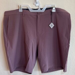 NEW TravisMathew Men’s 8" Chino Golf Shorts – Plum – Size 42 NWT P0167